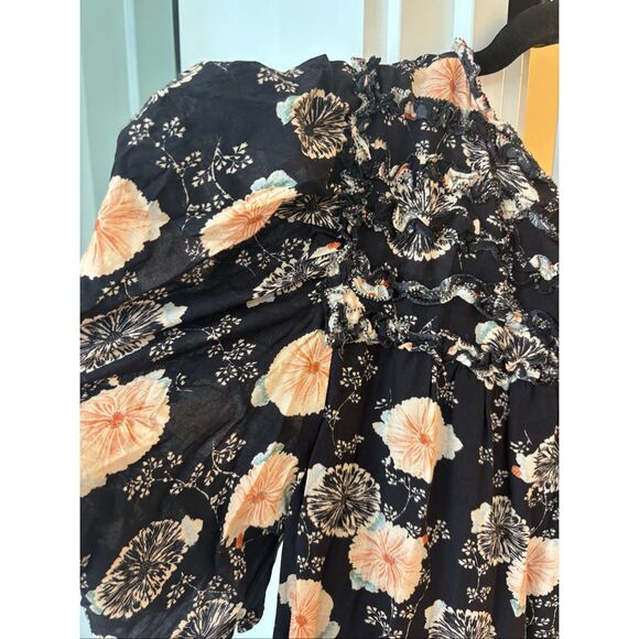 NWOT ULLA JOHNSON Cassian floral cotton-blend minidress, Sz 10, $525 - Picture 7 of 12